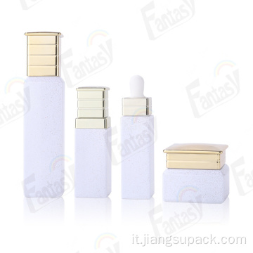 Prodotti per la cura della pelle in vetro confezione bottiglia cosmetica in vetro